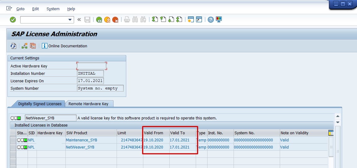 Sap License 2