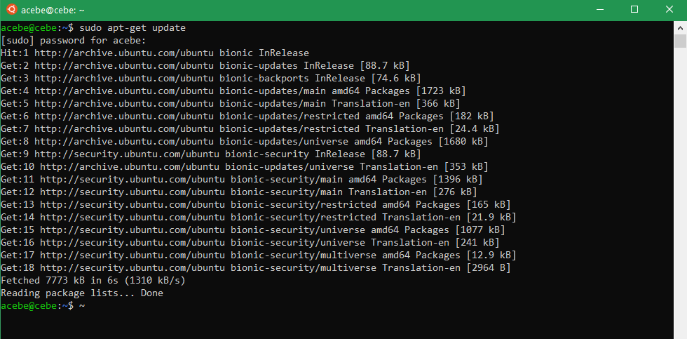 Sudo Apt Get Update